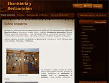Tablet Screenshot of ebanisteriayrestauracion.com